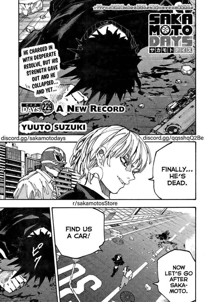 Sakamoto Days Chapter 229